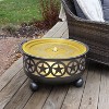 Sunnydaze All Star Galvanized Iron Bowl Fountain with LED Lights -  25.25" Diameter x 14.25" H - 4 of 4