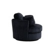 CAVINAS Oversized 360°Swivel Chair Accent Armchair with 4 Pillows,Luxury Corduroy Barrel Chairfor Living Room& Bedroom,Chic Lounge Chair - 3 of 4