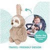 Baby GUND Reese Sloth Lil’ Luvs Tuck-Away Lovey – Plush Toy with Built-In Blanket, Soft Neutral Taupe Security Lovey for Babies - 3 of 4