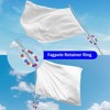 Unique Bargains Stainless Steel Indoor Outdoor Durable Flag Pole Beaded Flagpole Retainer Ring 15 Beads 0.71" Red White Blue - 2 of 4