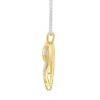 GILDED 1/10 CTTW Lab Grown Diamond Pendant Necklaces in Sterling Silver, 14KT Gold Plated or Two Tone, 18" Chain - 3 of 4