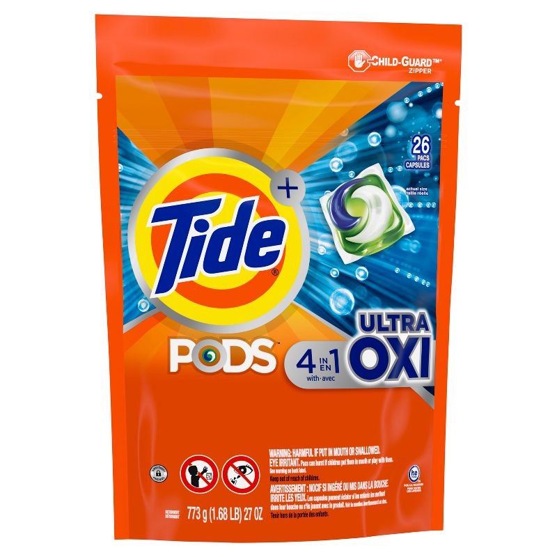 Tide Pods Ultra Oxi Laundry Detergent Pacs, 2 of 8