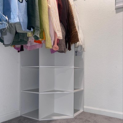 Corner Cube Bookshelf White - Room Essentials™