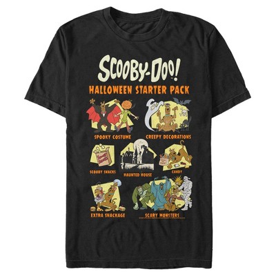 Men's Scooby Doo Halloween Starter Pack T-shirt - Black - Small : Target