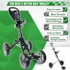 Probe Hues Lightweight 4-Wheel Golf Push Cart with Foldable Aluminum Frame - 2 of 3