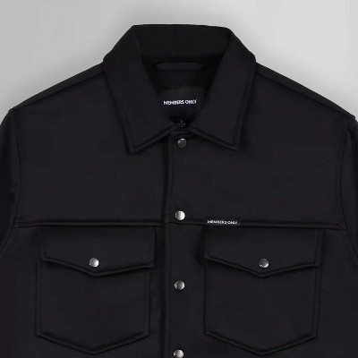 Members Only Men's Outdoor Soft Shell Shirt Full Sleeve Jacket - Black - Medium — фото 7