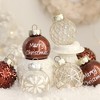 25 Pcs Christmas Tree Ornament Balls, 2.4" Clear Shatterproof Plastic Christmas Decoration Balls, PET Painted for Christmas Tree, Party, Wedding - 3 of 4