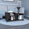 Okak Rectangle Modern Lift Top Coffee Table with Casters and 1 Open Shelf for Living Room/Office, Space-Saving - 2 of 4