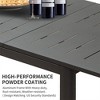 GlasFlength Patio End Tables, Expandable Metal Aluminum, Dimensions, 94.5"*35.4"*29.5" - 4 of 4