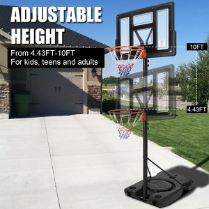 Basketball Hoop Outdoor Adjustable, 10 Ft Portable Basketball Hoop for Adults, Kids, and Youth - 1 of 4