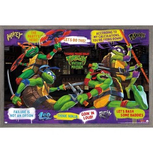 Trends International Teenage Mutant Ninja Turtles: Mutant Mayhem - Phrases Framed Wall Poster Prints - 1 of 4
