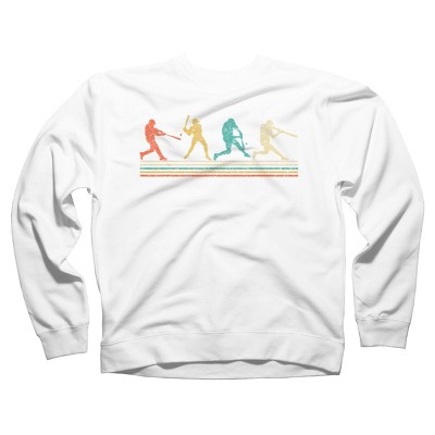 Adult Design By Humans Vintage Distressed Baseball Swing By LuckyCharm99 Sweatshirt