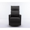 CAVINAS Cotton Fabric Swivel Rocking Accent Chair with Adjustable Back and Footrest,Glider Rocker Accent Chair for Living Room - 4 of 4