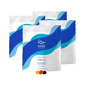 Piper Biosciences LDL Cholesterol Health Gummy Supplement - 2280 mg Plant Sterol Esters - Clinical Strength, Vegan, 1 Box, 4 Packs, 240 Gummies per - 1 of 1