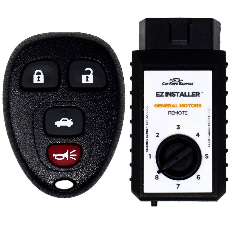 Car Keys Express GM Keyless Entry Remote, DIY Pairing, 4-Function Control, Compatible with Select Vehicles, 1 of 11
