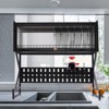 YIYIBYUS Over Sink Dish Drying Rack, Large Storage Kitchen Dish Rack with Door - 3 of 4