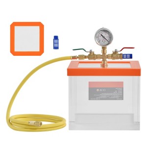 VEVOR 2 Gallon Vacuum Chamber, Upgraded Multipurpose Acrylic Vacuum Degassing Chamber, Transparent Vacuum Chamber, Transparent - 1 of 4