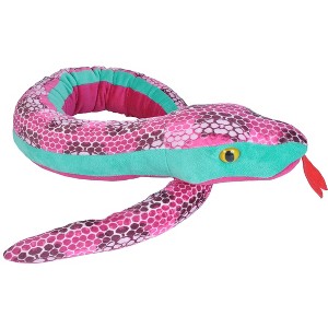 Wild Republic Plush Snake  Honeycomb Pink Snake Stuffed Animal, 54 Inches - 1 of 1