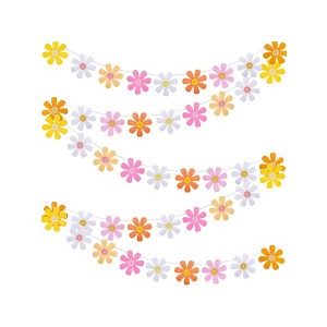 Empire DigiLabs Boho Daisy Flower Party Banner Decor - 1 of 3