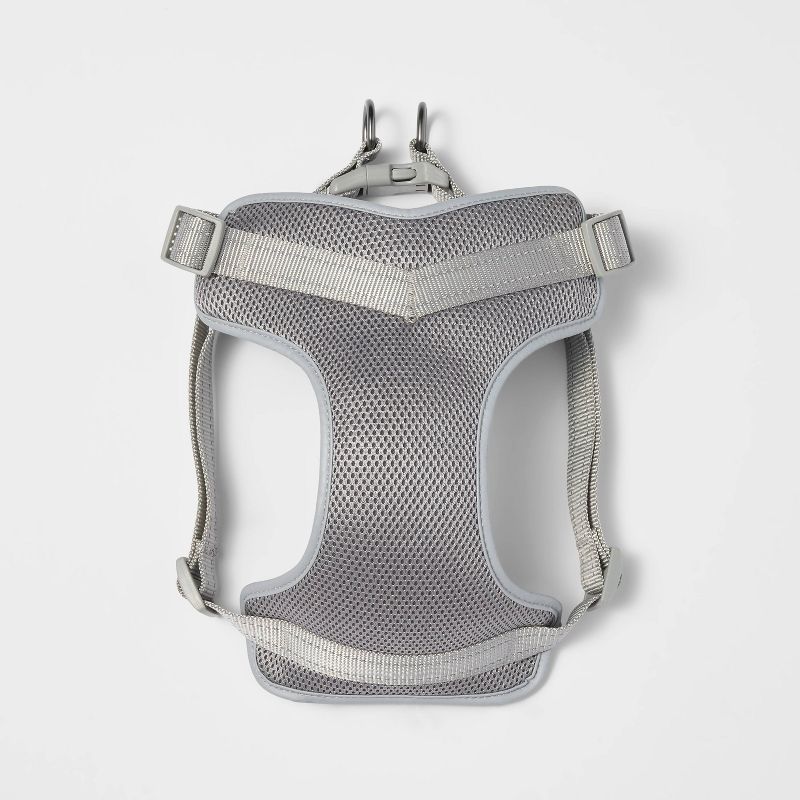 Basic Mesh with Reflective Dog Harness - XL - Gray - Boots &#38; Barkley&#8482;, 1 of 5