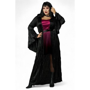 California Costumes Hooded Vampire Dress Plus Size Costume - 1 of 4