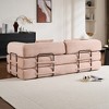 Whisen Convertible Sleeper Sofa Bed, Corduroy Folding Couch, Floor Sofa Lounge Couch with Pillow, Fixed-Shape Frame - 3 of 4