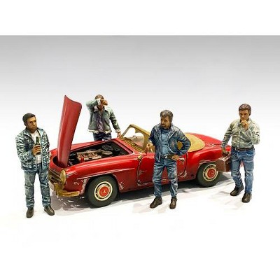 Auto Mechanics Figurines 4 piece Set for 1/18 Scale Models by American  Diorama