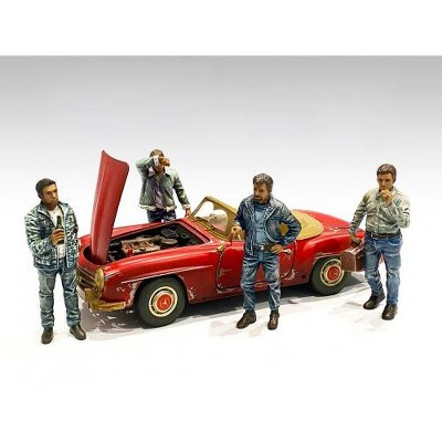 Auto Mechanics Figurines 4 piece Set for 1/18 Scale Models by American Diorama