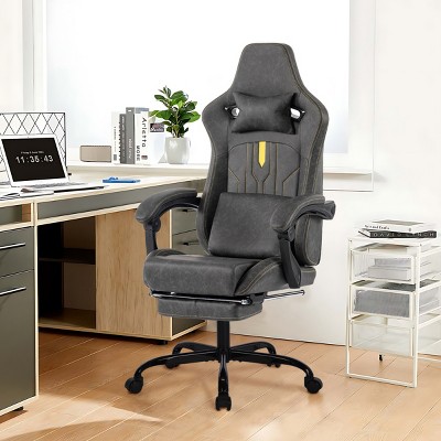 High Back Video Gamer Chairs,Racing Office Chairs with Massage Lumbar and footrest Adjustable Headrest&Linkage Armrests for Office,Home-Tanpinhause