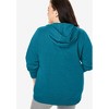 Woman Within Plus Size Better Fleece Zip-Front Hoodie - 3 of 4