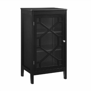 Fetti Black Small Cabinet Black - Linon