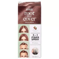 KISS Products Root Color Touch-Up True Cover Fiber Spray - Medium Brown - 3.38 oz