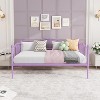 Metal Twin Daybed, Space-Saving Sofa Bed with Headboard & Steel Slat Support, No Box Spring Needed, Ideal for Apartment, Living Room, Small Spaces - 3 of 4