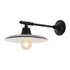 12" 1-Light Bonner Farmhouse Industrial Iron LED Victorian Arm Outdoor Sconce - JONATHAN Y - 3 of 4