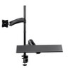Monoprice Sit-Stand Articulating Monitor and Keyboard Workstation | Made of High-Grade Aluminum and Steel - 3 of 4