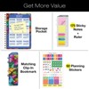 HARDCOVER 2026 Planner, 5.5"x8": 14 Months (Nov 2025-Dec 2026), Daily/Weekly/Monthly,  Bookmark, Pocket Folder w Sticky Notes (Colorful Butterflies) - 2 of 4