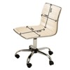 SEVOBAL Task and Office Chairs Adjustable Air Lift Office Chair, Computer Task Chair Swivel Desk Chair for Home Office, White, 23.5"*21.25"*21.2" - 4 of 4