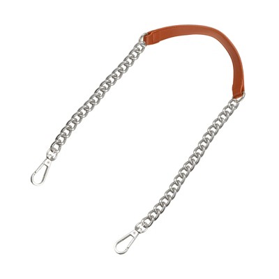 Unique Bargains Metal Corrosion-Resistant PU Leather Purse Flat Chain Strap