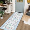 Area Rugs Modern Floral Rug for Living Room Bedroom,Low Pile Area Rugs Machine Washable Large Carpet for Dining Room Playroom Home Office Decor - 3 of 4