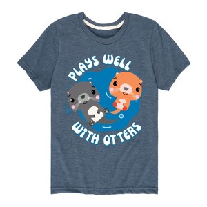 Boys' - Fisher Price - Plays Well With Otters Short Sleeve Graphic T-Shirt - 1 of 4