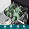 vancasso 16 Piece Set Of Matte Colored Glaze+Kiln Change Glaze Light Green Ceramic Tableware Set Serving 4 People - 3 of 4