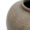 LuxenHome Rustic Brown Terracotta 14.6-Inch Tall Urn Vase - 4 of 4