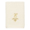 Linum Home Textiles 100% Turkish Cotton MONICA Gold Thread 3PC Embellished Towel Set - 4 of 4