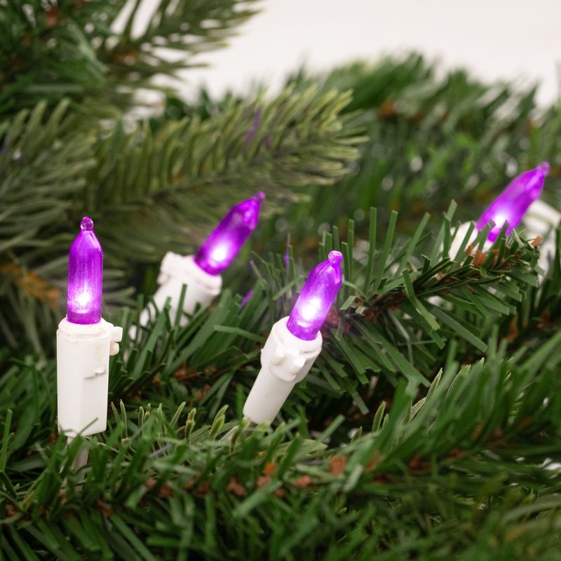 Northlight 50ct LED Mini String Lights Purple - 16.25' White Wire, 2 of 6