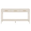 Painted Console Table with 3 Drawers, Extra Storage Shelf and Added Center Support - 3 of 4