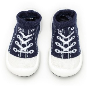 Komuello Toddler First Walk Sock Shoes - Sneakers Navy - 1 of 4