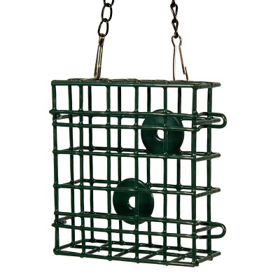 JCs Wildlife Single Suet Cage Bird Feeder - Holds Suet, Seed Cakes, Fruit, and Nesting Material - Holds 1 Suet Cake - Suet Feeder, Suet Basket, Suet