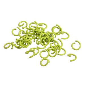 Unique Bargains Carbon Steel DIY Crafts Jewelry Making Open Connector Jump Rings 100 Pcs - 1 of 4