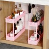 Tree City Pink 4-Tier Slim Rolling Storage Cart - Multi-Functional Mobile Organizer for Bathroom, Kitchen - 2 of 4
