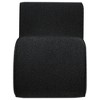 Boucle Fabric Upholstered Armless Curved Accent Chair with Sculptural Design and Plush Cushioning for Living Room - 4 of 4